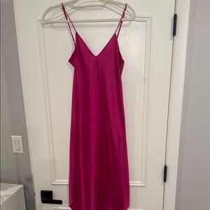 Elegant Pink Slip Dress